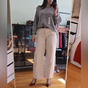 Gray old navy knit medium weight sweater